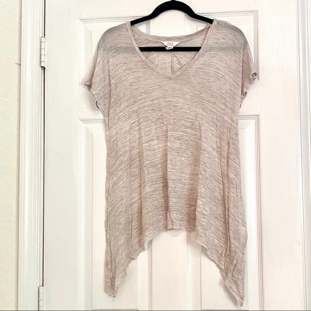Sun & Shadow V-Neck Tee🦋